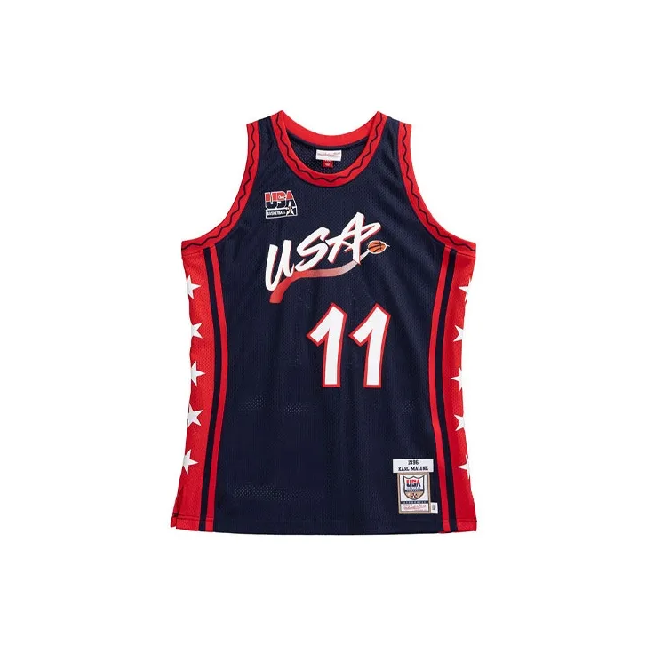 MITCHELL NESS Баскетбольная Джерси Унисекс Темно-синий