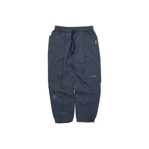 SEE SEE GROUND FLOOR MACAU X LIVIN' Collaboration Уголь Унисекс Повседневные брюки