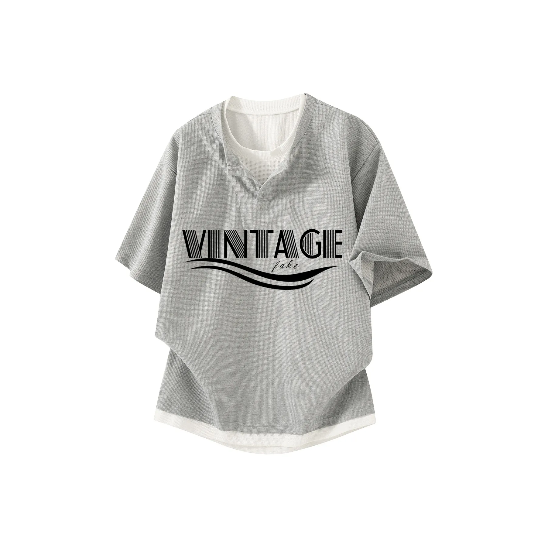 FAKE VINTAGE Летняя футболка унисекс