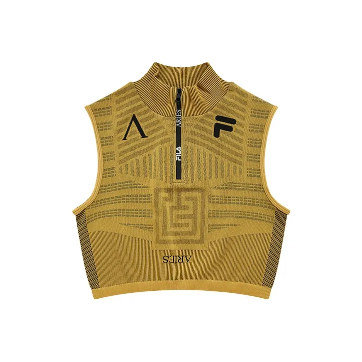 FILA FUSION Песочно-желтый Золотой Женские Майки