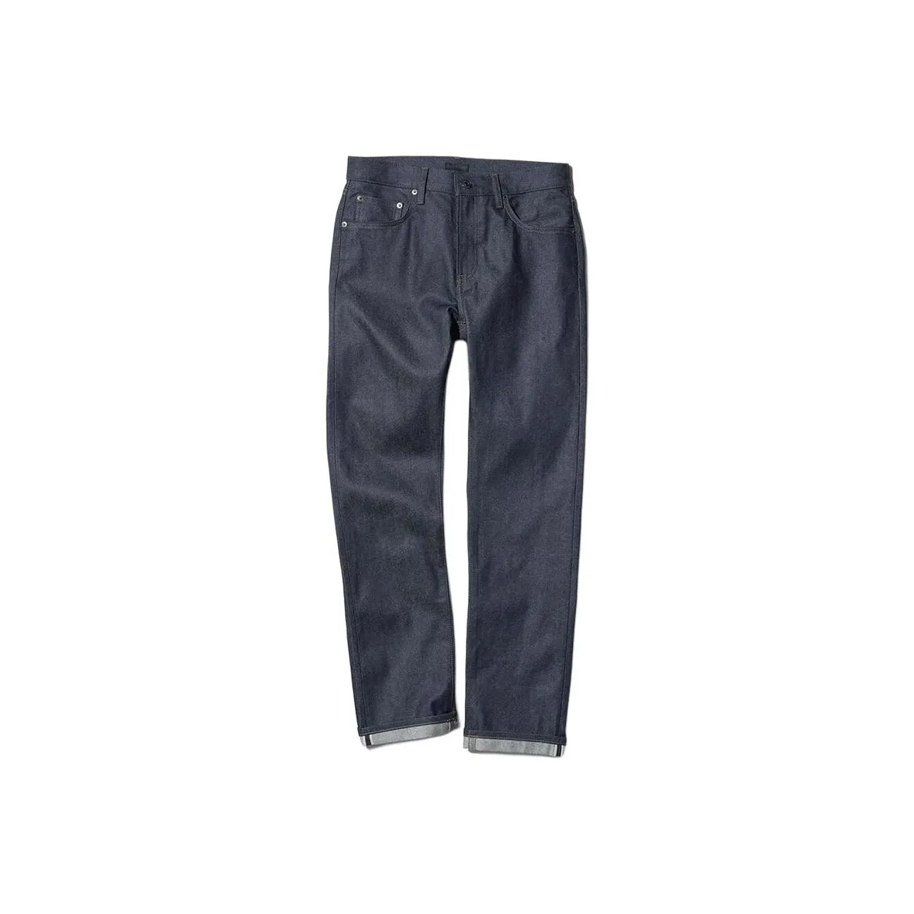 Tommy Jeans Knæshorts i sort denim med rå kant