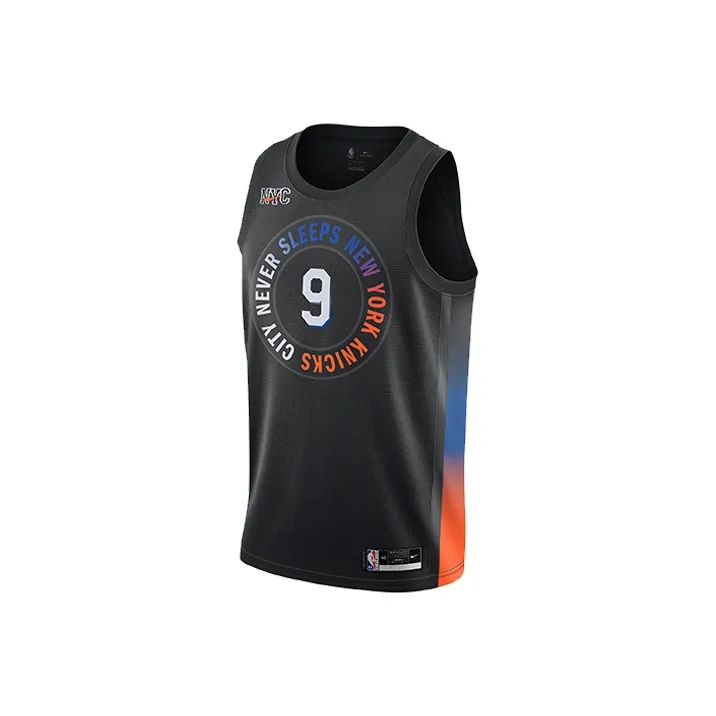 Nike Basketball Jersey SW Fan Edition, New York Knicks, Barrett Size 9 Men's Black