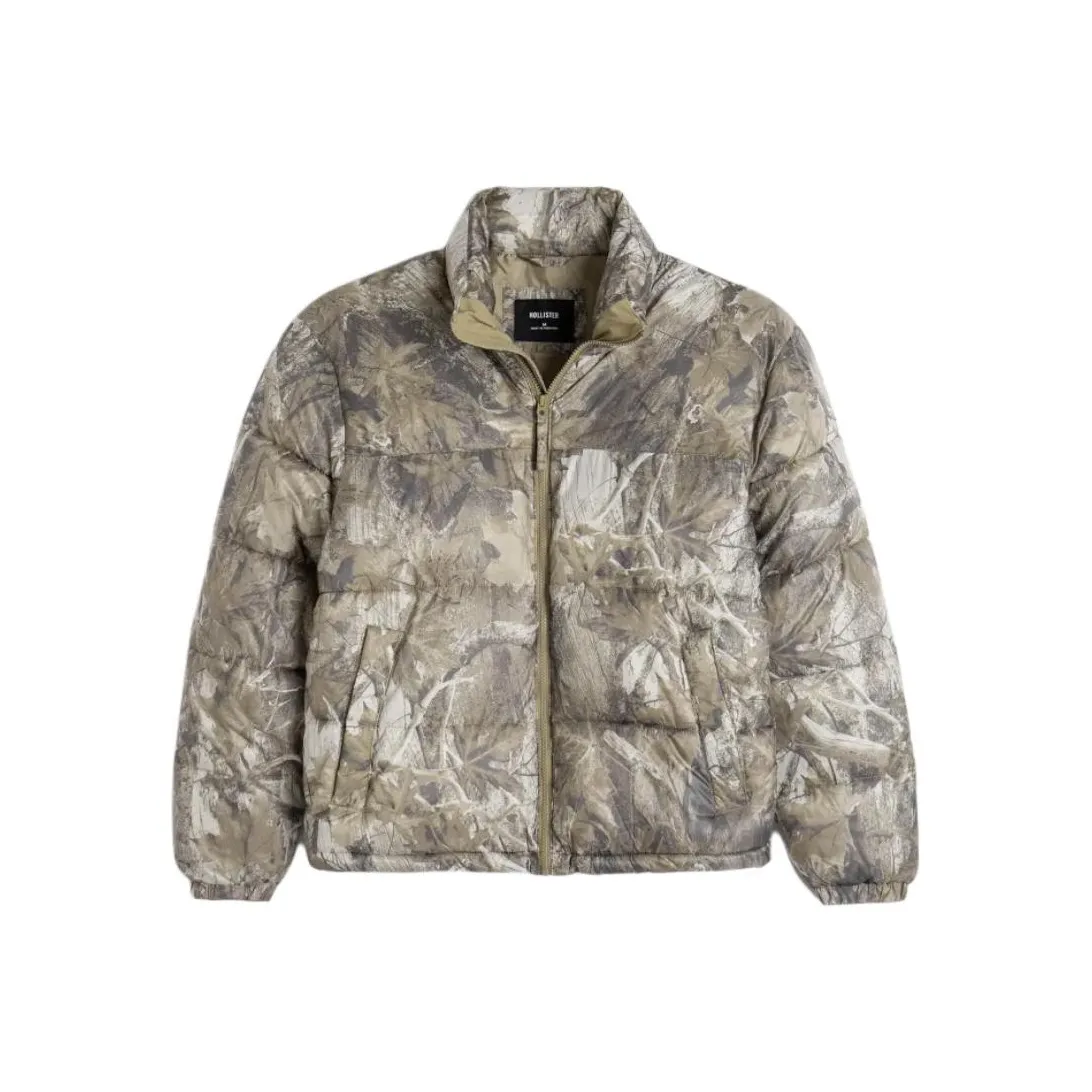 Hollister Puffer Jacket Men's Camouflage