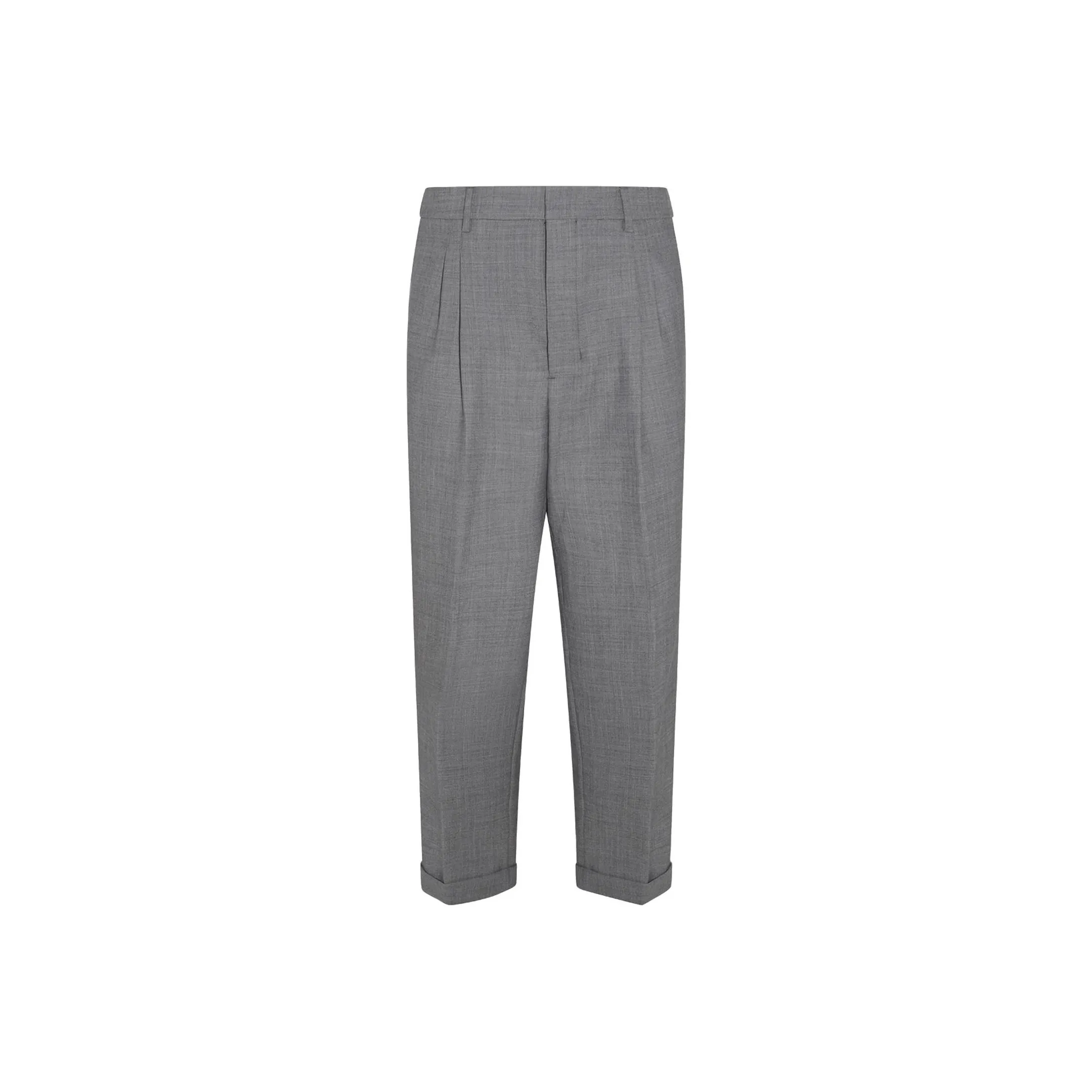 AMIPARIS Paris Pressed Crease Cropped Trousers