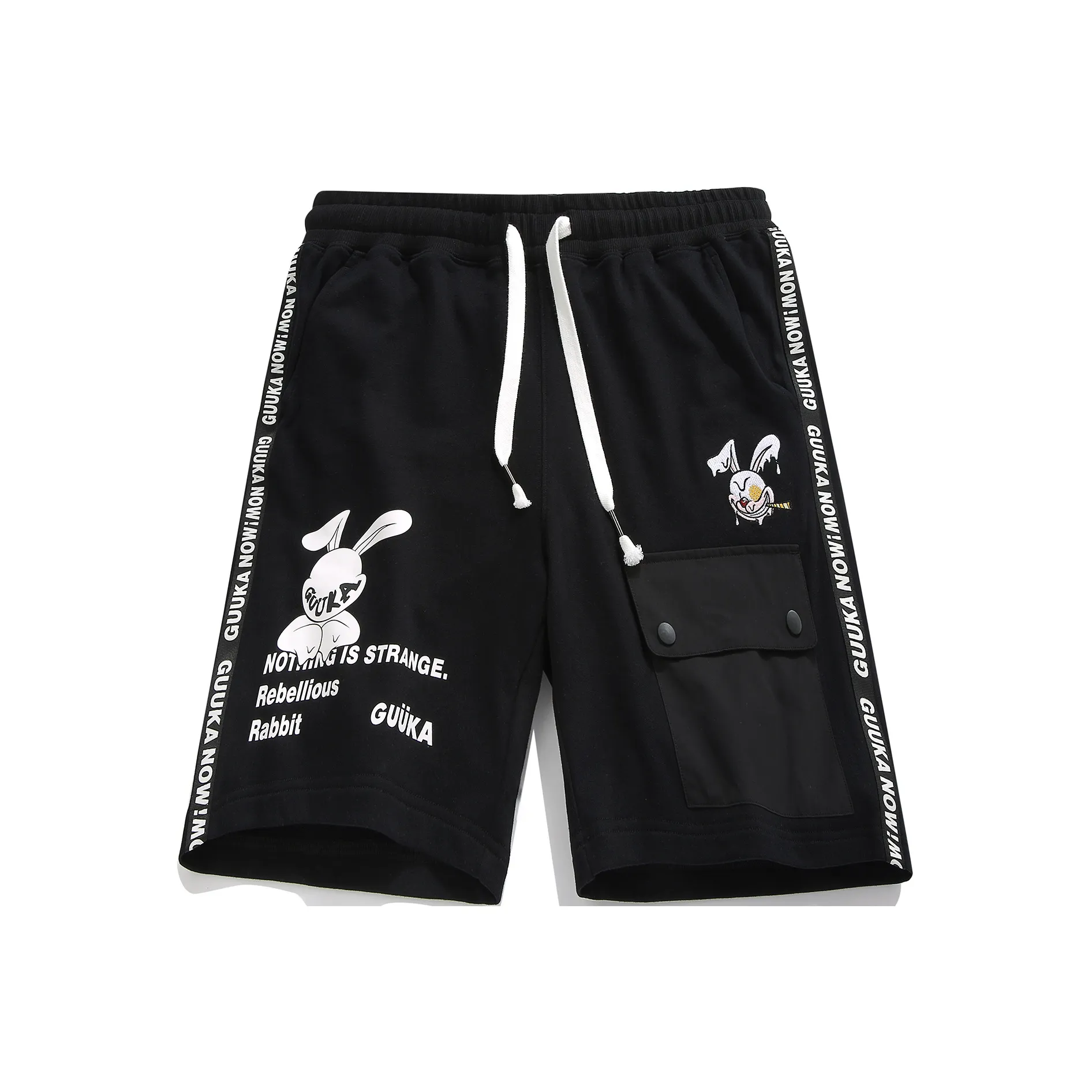 Guuka Мужские повседневные шорты черного цвета