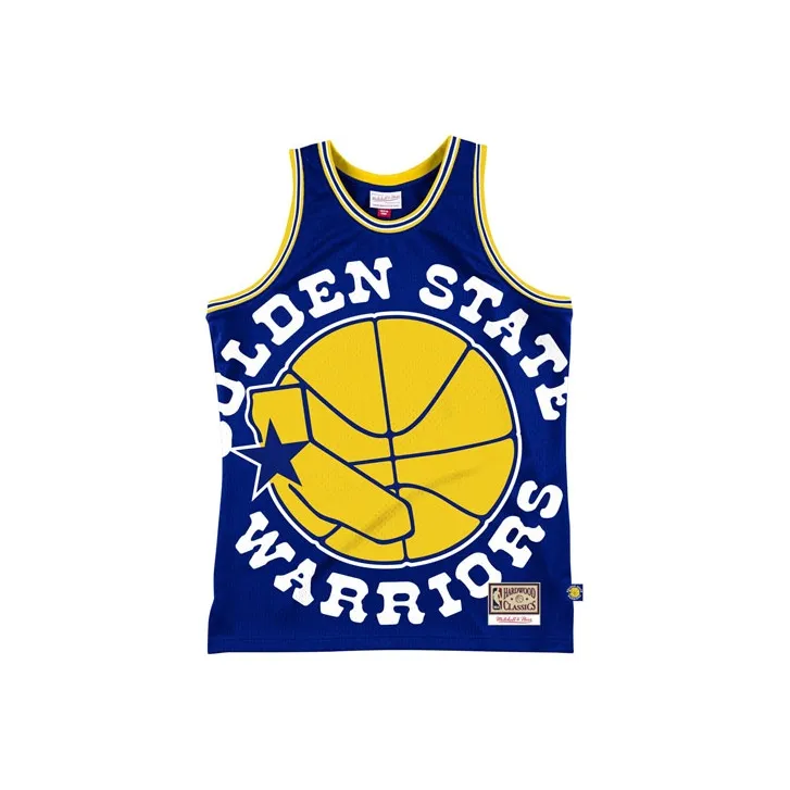 Mitchell Ness Синий Мужская баскетбольная футболка