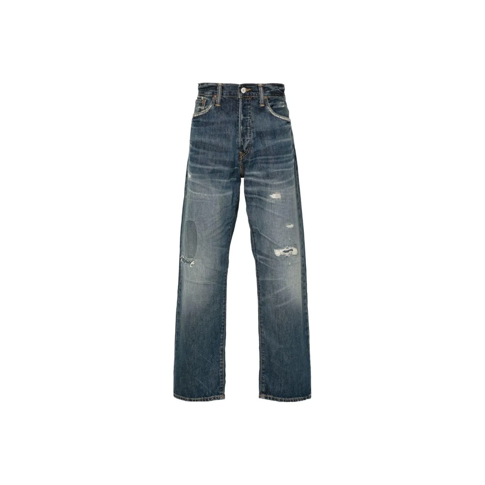 Polo Ralph Lauren Straight Leg Distressed Jeans
