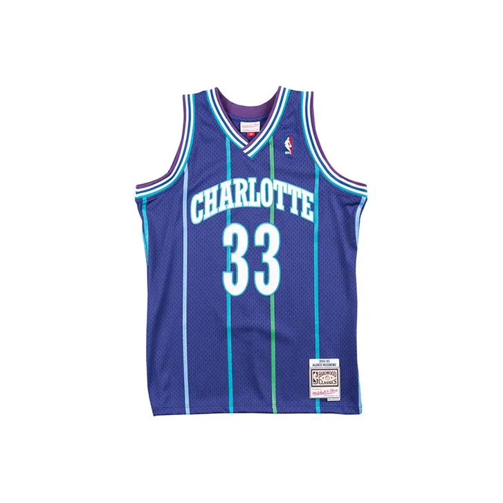 Mitchell & Ness Charlotte Hornets Road 1992 93 Alonzo Mourning Swingman Jersey