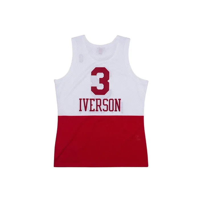 Mitchell Ness Белый и красный Унисекс Баскетбольная Джерси