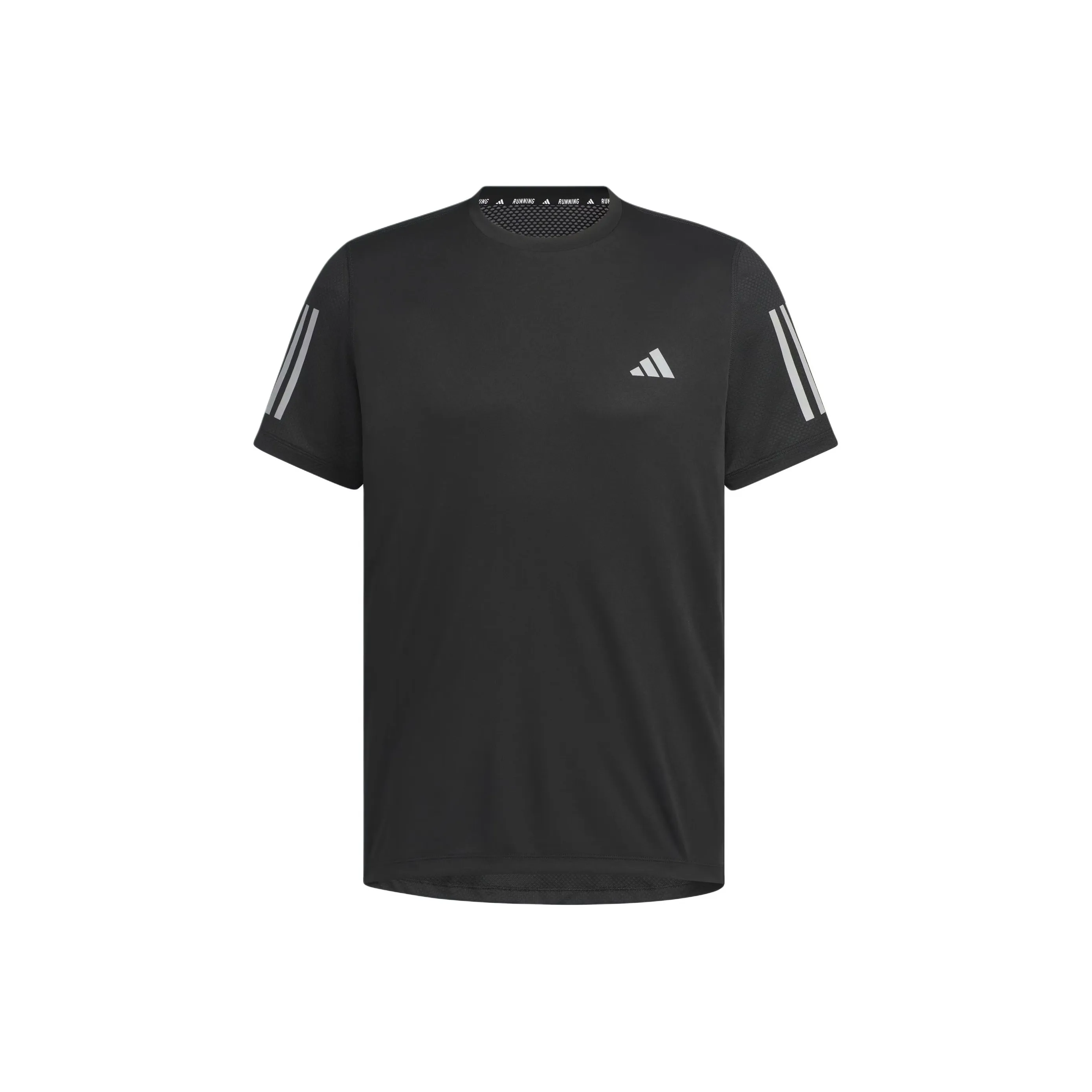 Adidas Own The RunClimacool COOLER T Shirt Men's Black/Dark Silver Gray