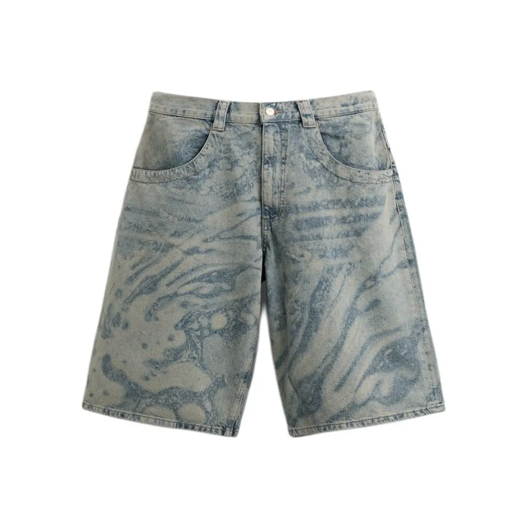 ZARA Denim Shorts Men Blue