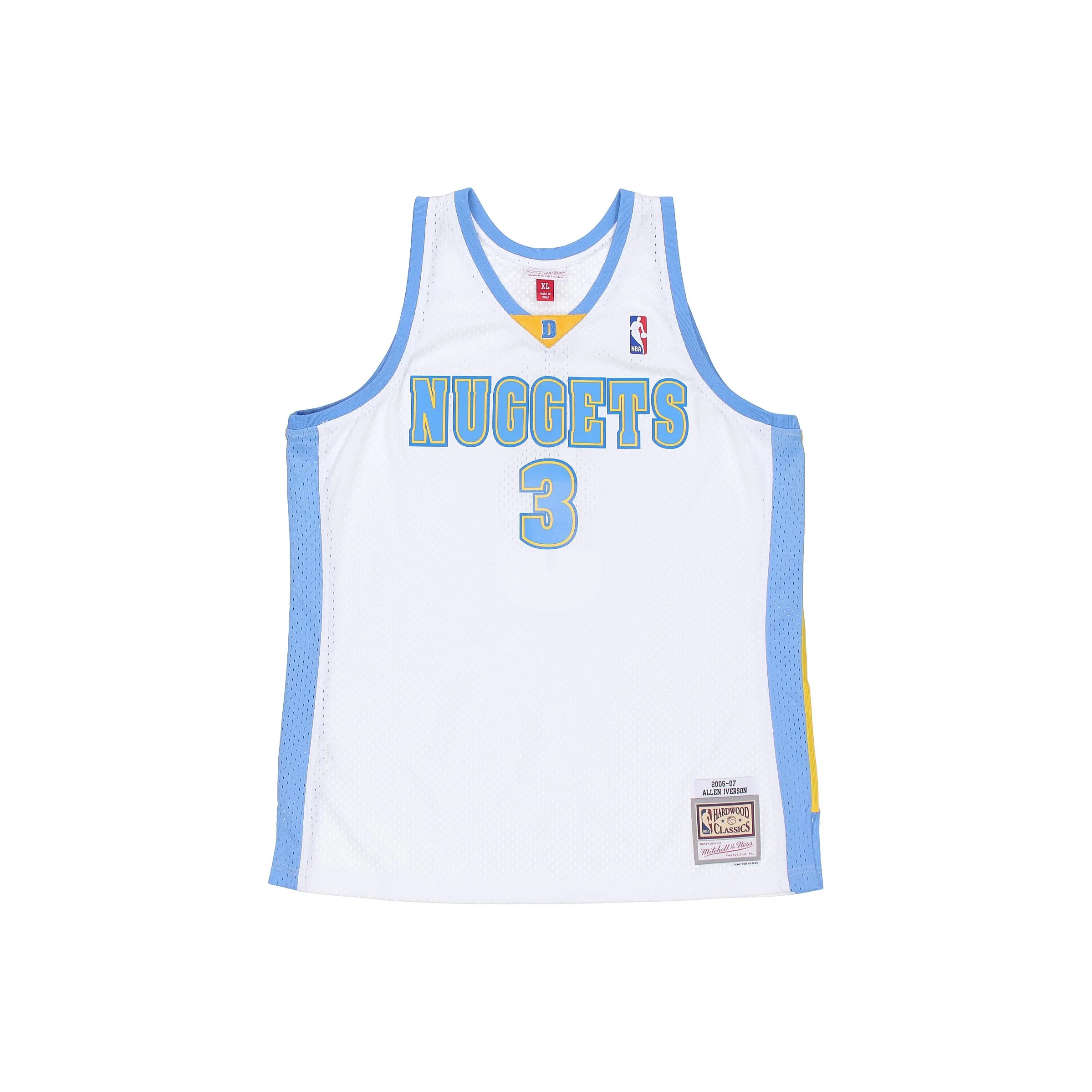 Mitchell Ness Белый Унисекс Баскетбольная Джерси