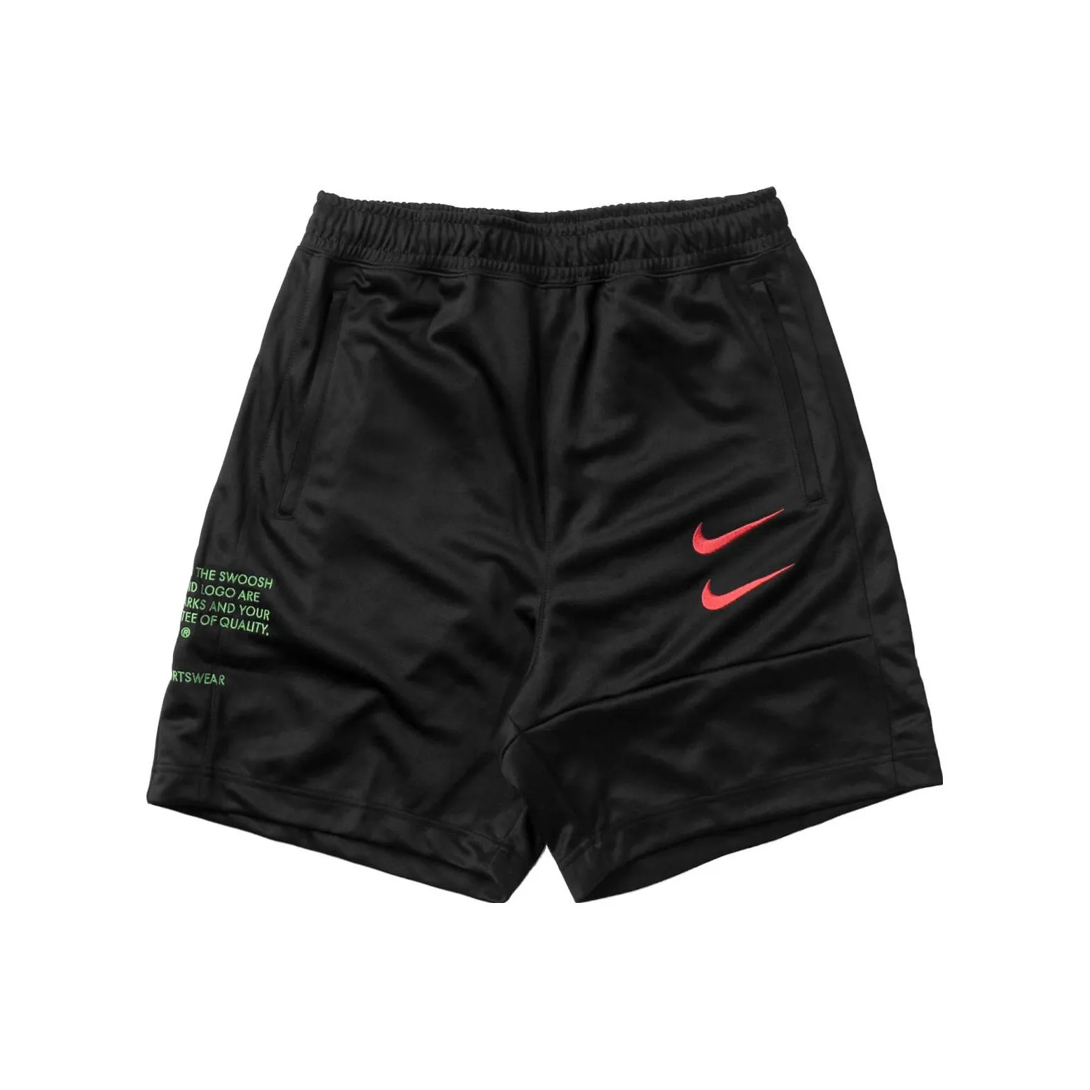 Nike NSW Swoosh Casual Shorts Men's Black Red