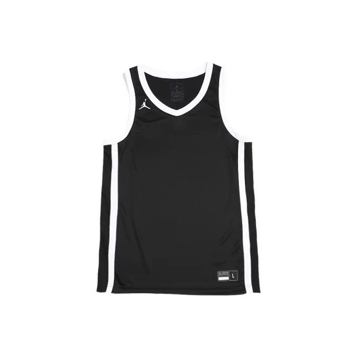 Jordan Basketball Jerseys Men's Black White