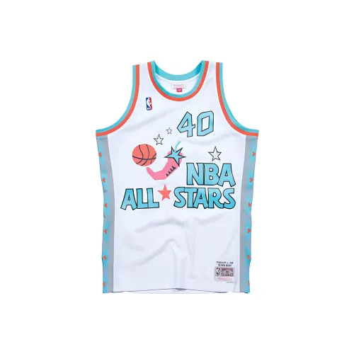 Mitchell Ness Белый Унисекс Баскетбольная Джерси