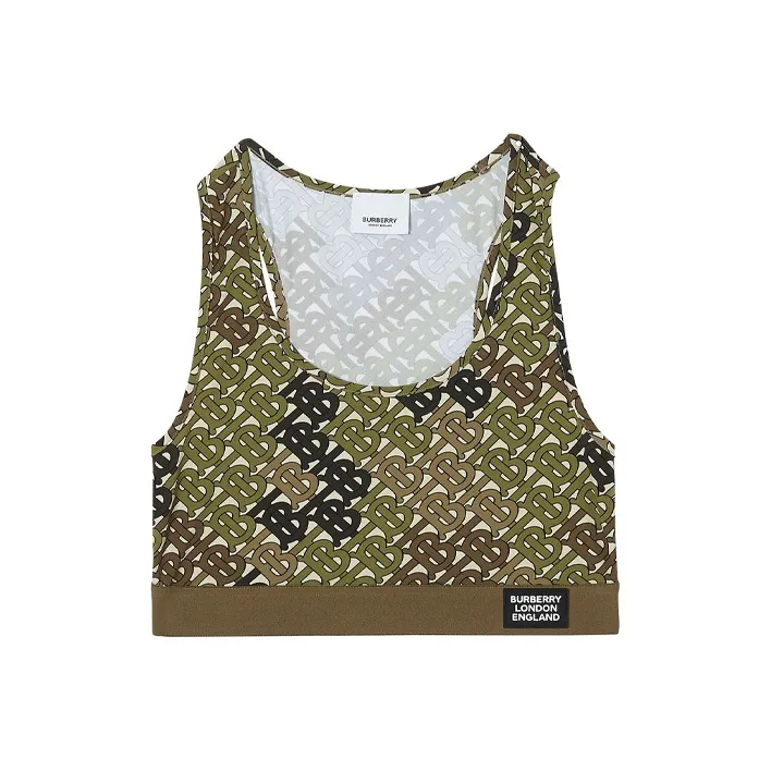 Burberry Майка Женская Армейский Зеленый