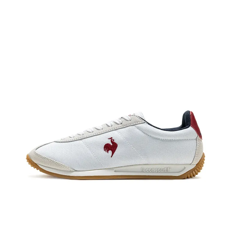 Le Coq Sportif Поддержка Устойчивость к истиранию Легкий And Дышащий Низкий Верх Повседневная Обувь Унисекс Белый