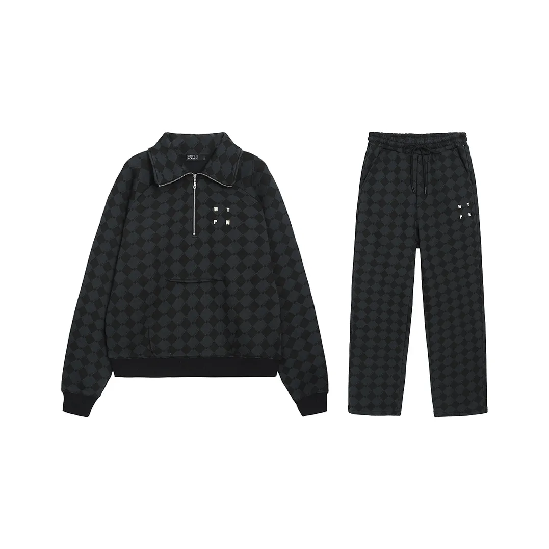 HOTPLANET Повседневная спортивная одежда Темно-ночная клетка Мужская