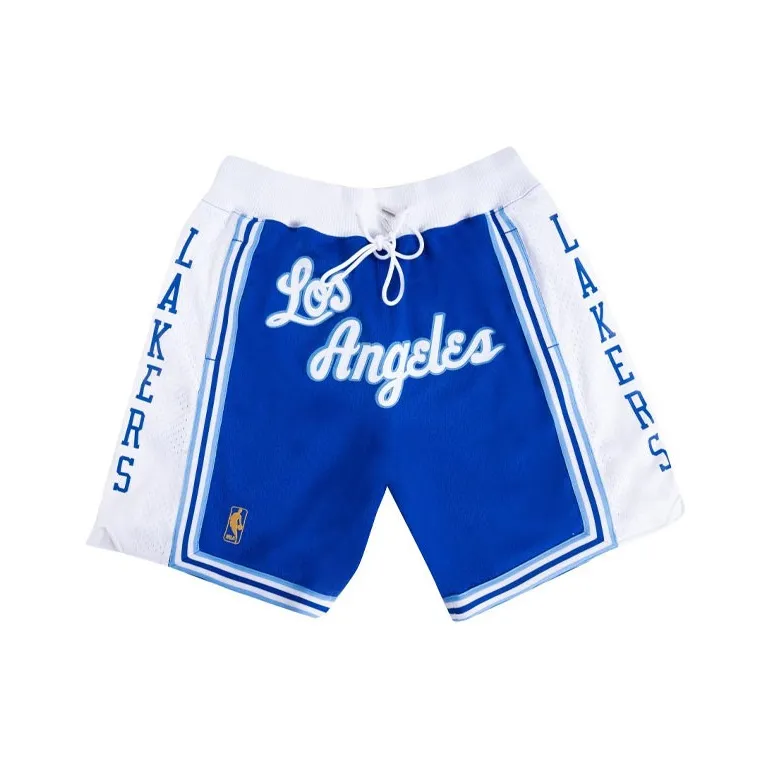 Mitchell & Ness x NBA X Just Don Basketball Shorts Men's Blue White Multicolor