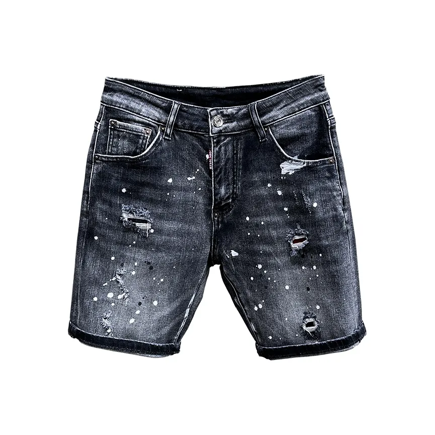 SANTASTIC Denim Shorts Men's Black