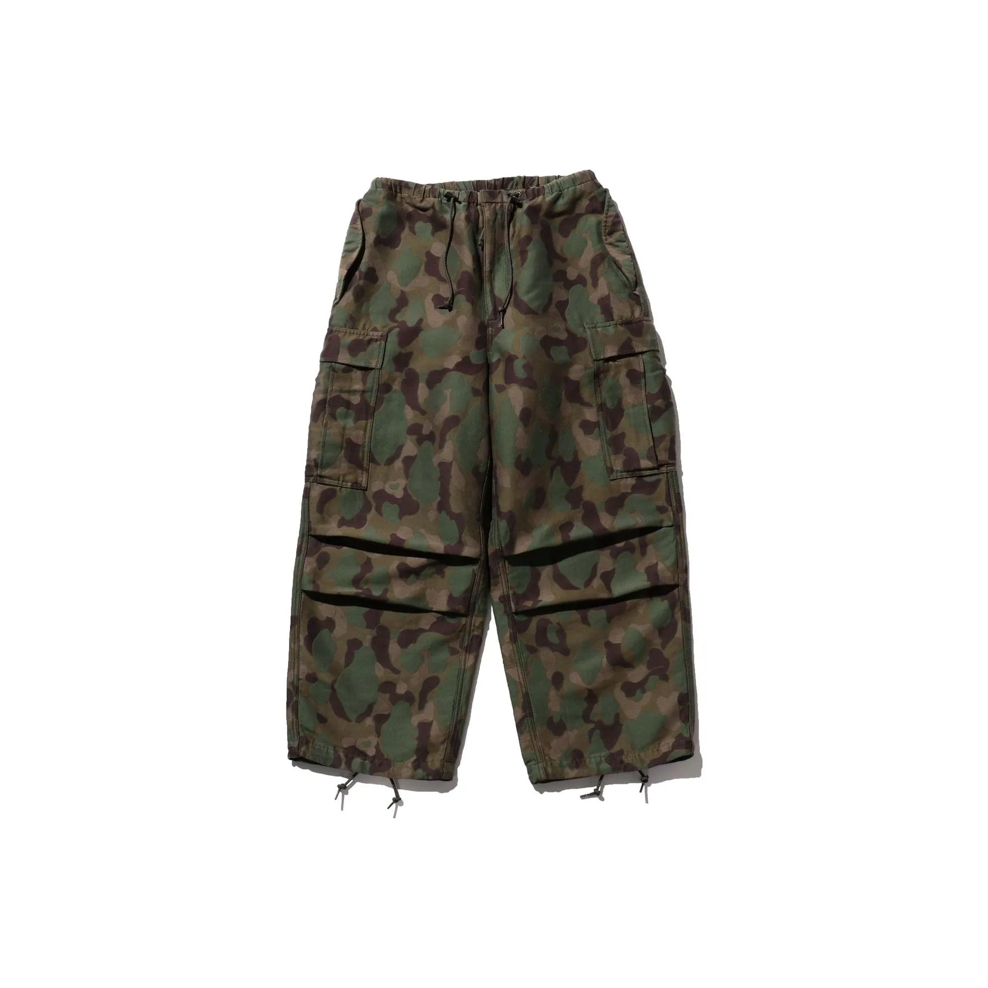 Beams PLUS Повседневные брюки Мужские Оливково-зеленые