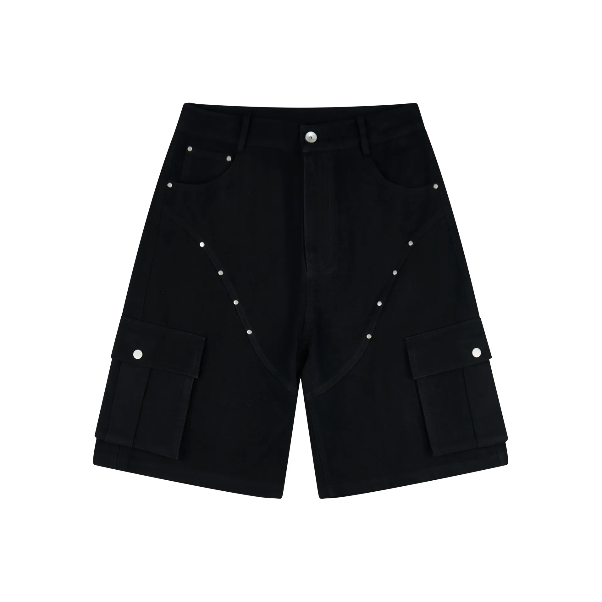 PASET Denim Shorts Unisex Black