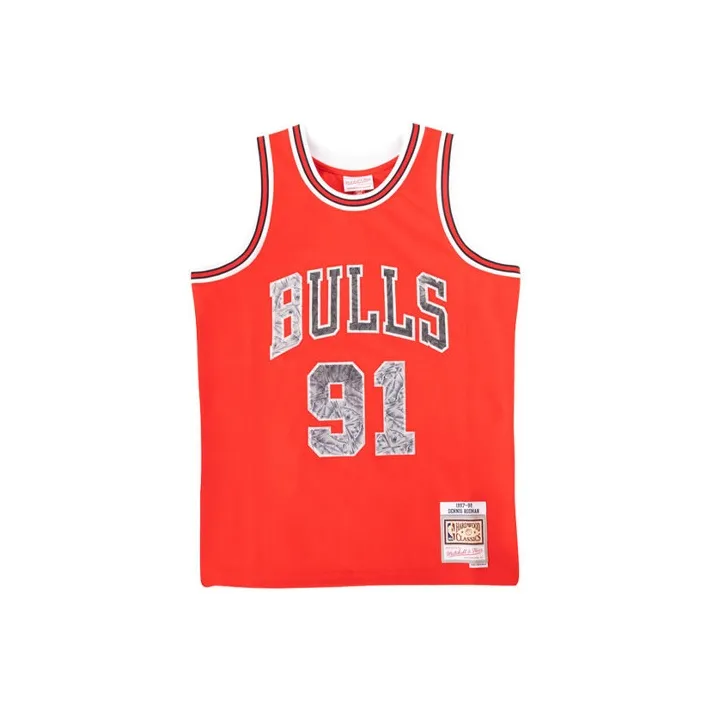 MITCHELL NESS Баскетбольная Джерси Мужская Красная