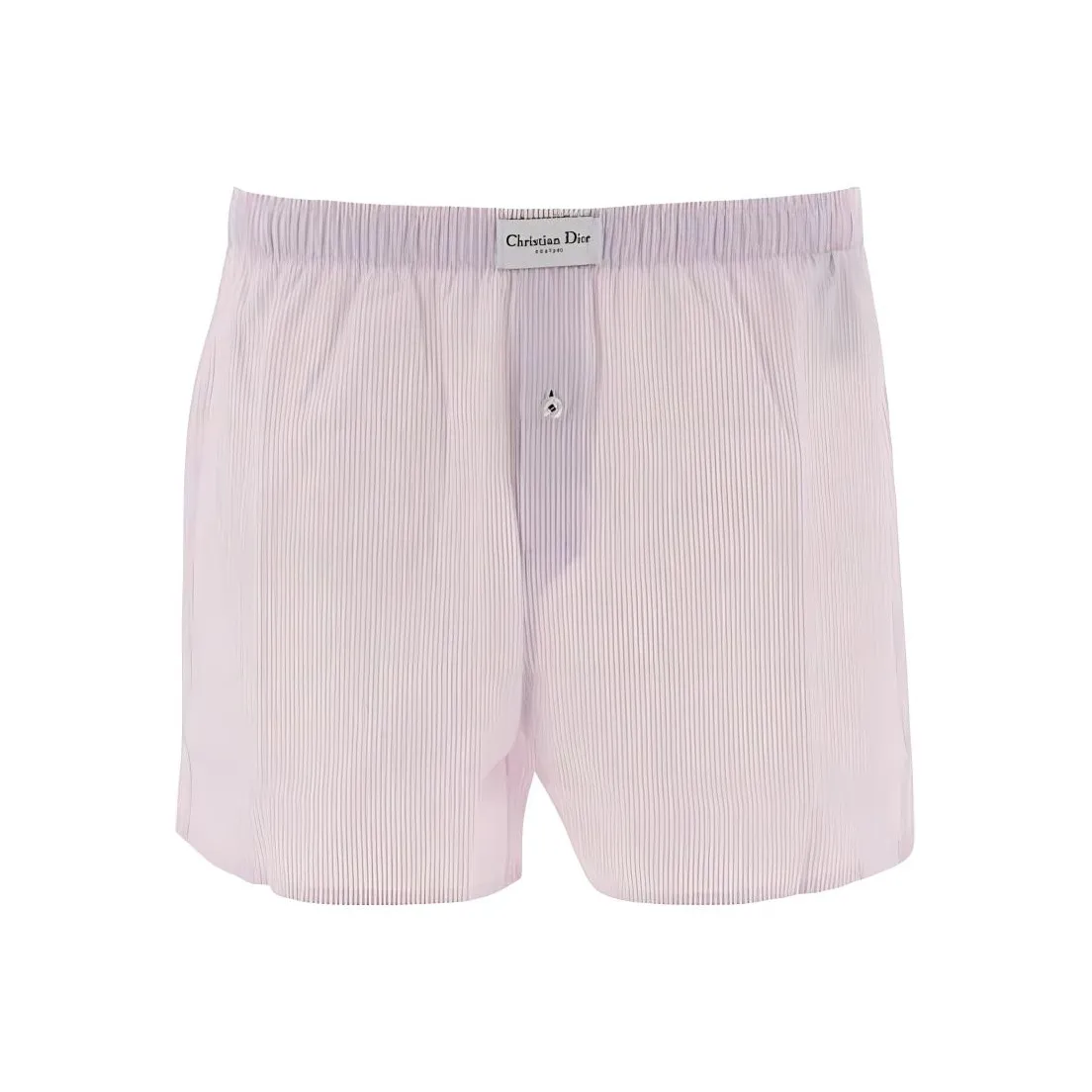 DIOR Homme Logo Patch Striped Boxer Shorts