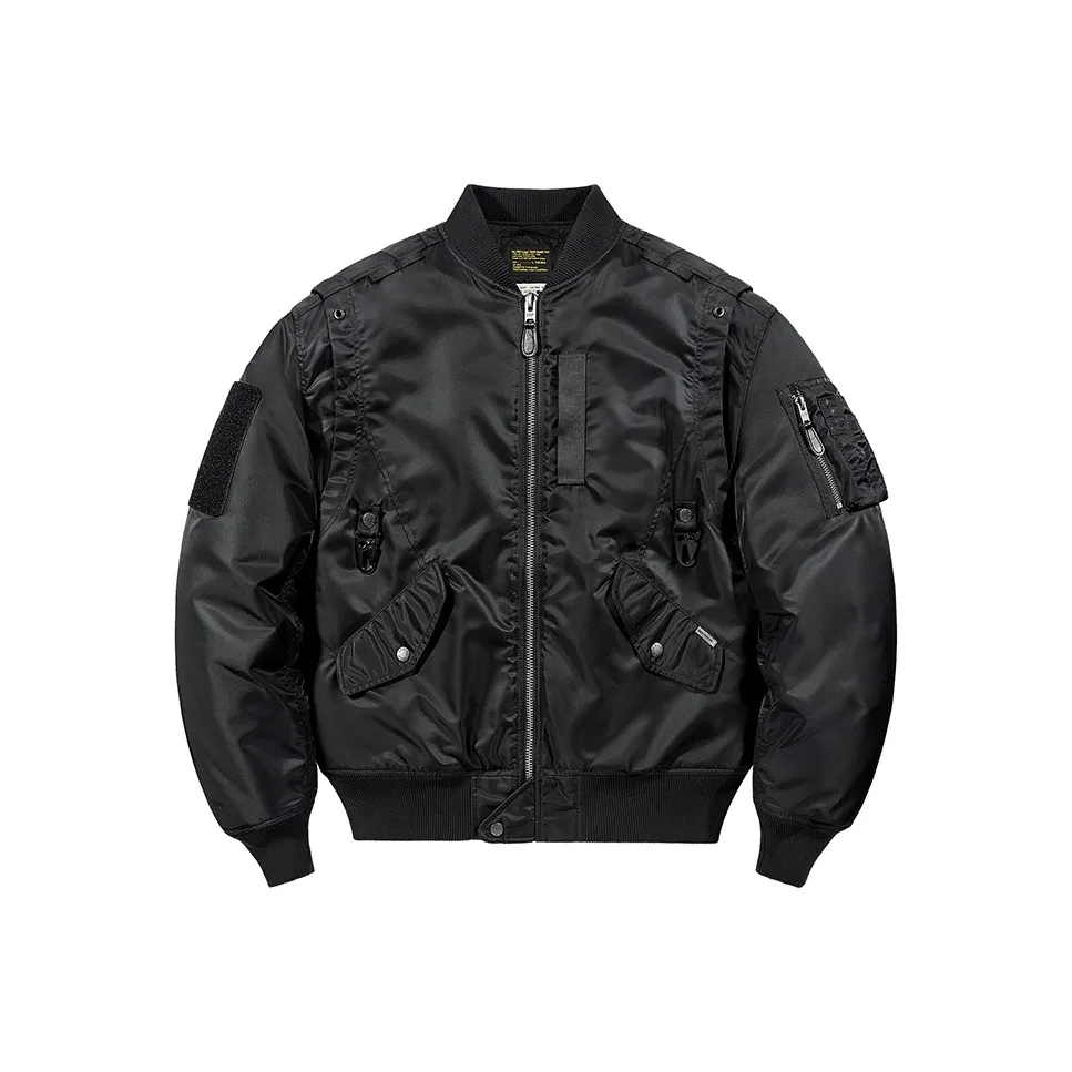 VIP Heavyweight Workwear Multi Pocket Loose Fit American Thickened Puffer Jacket Men's Black