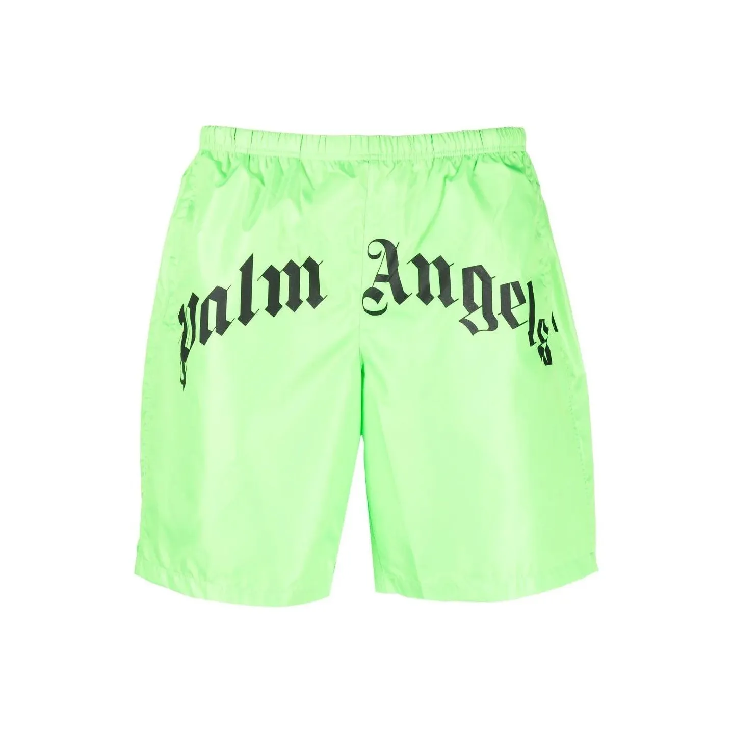 PALM ANGELS Curved Logo Bold Swim Shorts