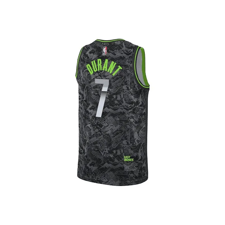 Nike X NBA Basketball Jerseys Men's Black Gray Color