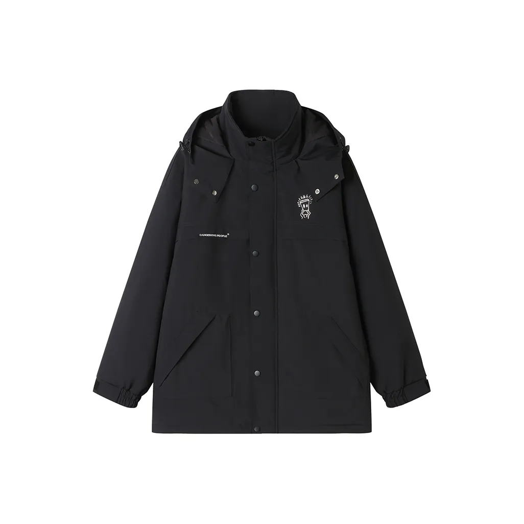 DANGEROUSPEOPLE Puffer Jacket Unisex Black