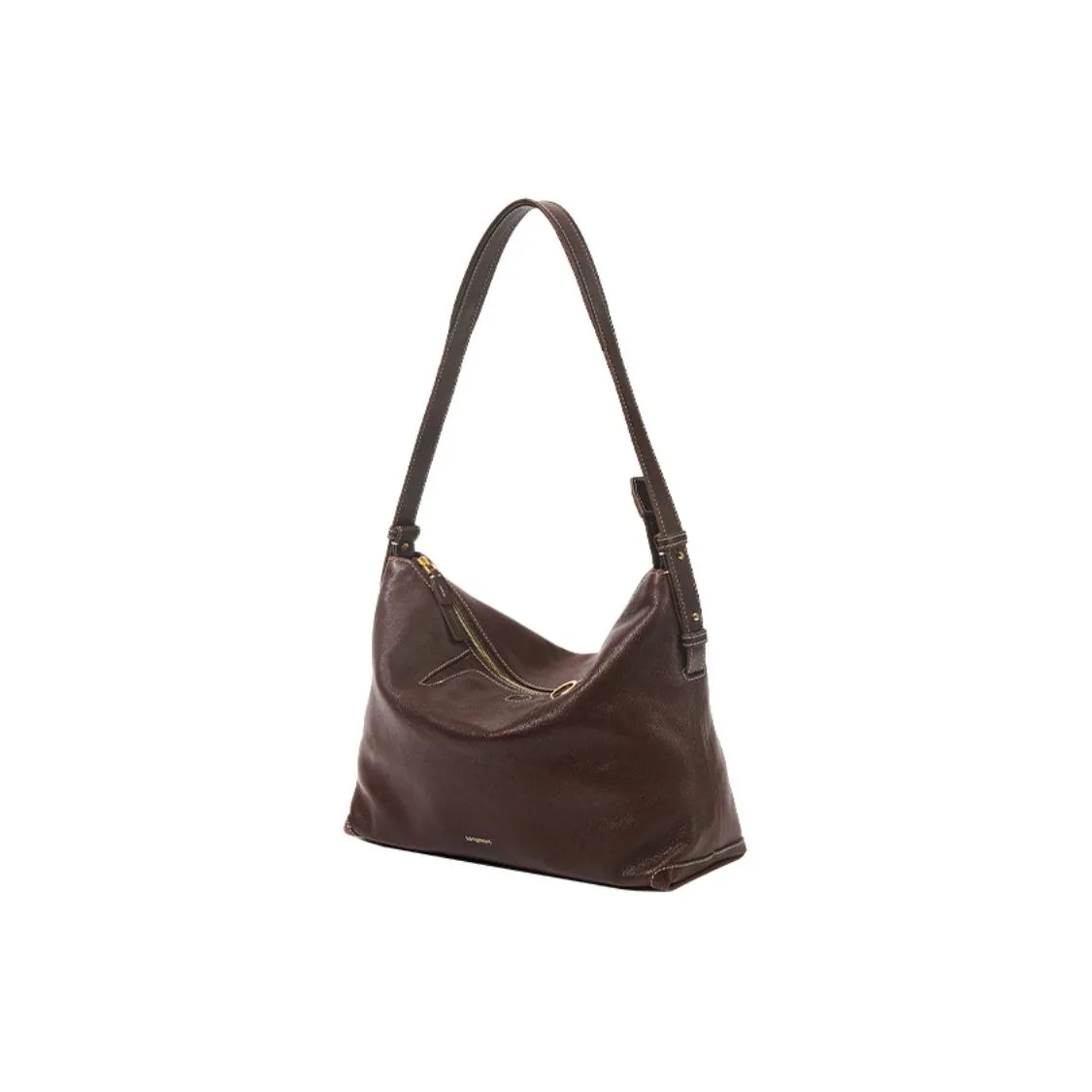 Songmont Сумка через плечо из натуральной коровьей кожи размер Extra Large женский цвет дымчато-черный красный Clay Brown