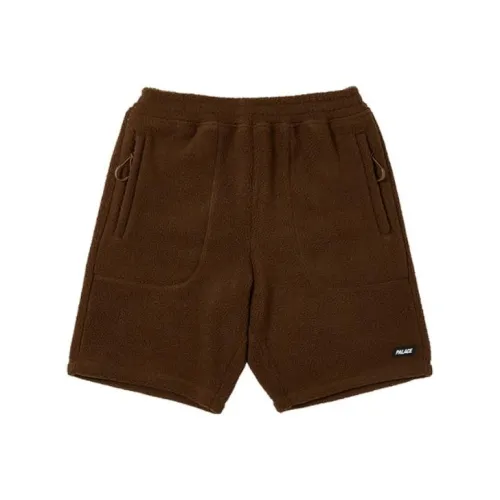 PALACE SS23 Темно-кофейные унисекс повседневные шорты