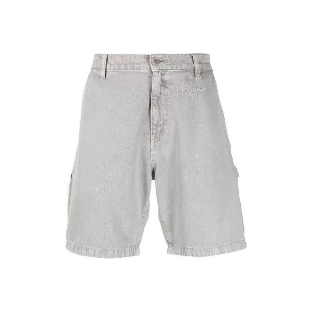 MOSCHINO Logo embroidered Chino Shorts