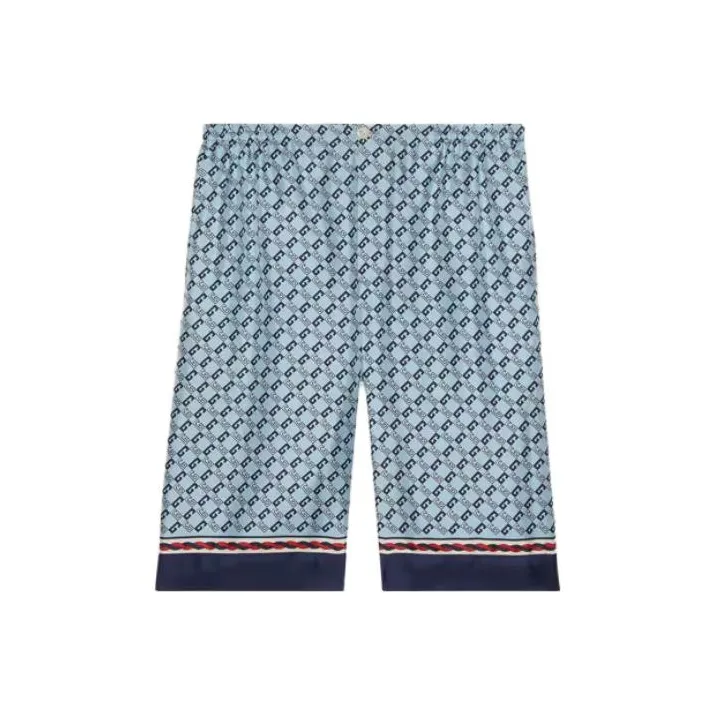 GUCCI Blue Men's Casual Shorts GUCCI Синий Мужские Повседневные Шорты
