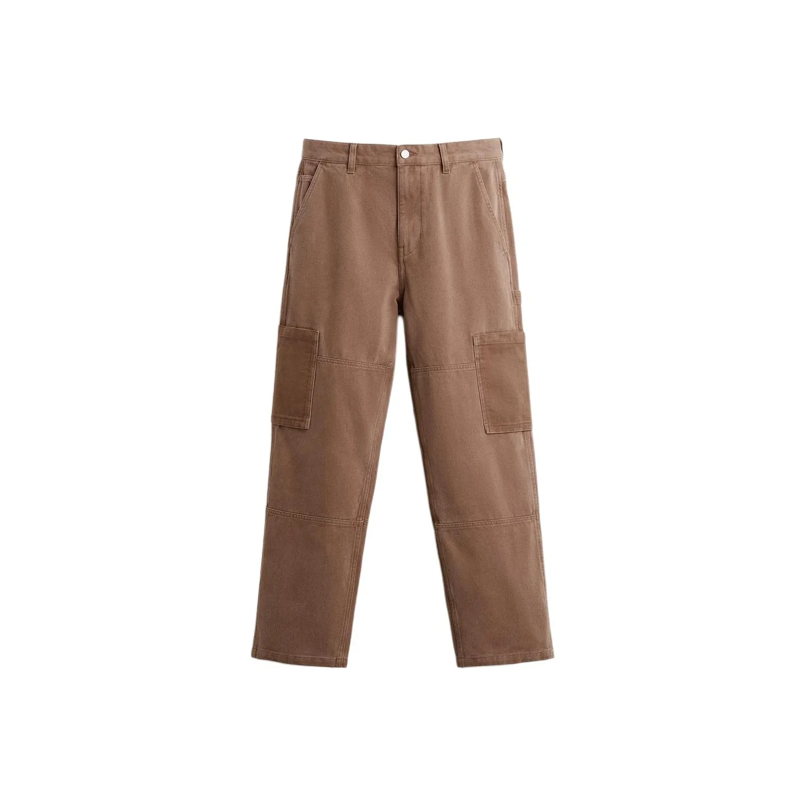 ZARA Повседневные брюки Мужские Светло-коричневые