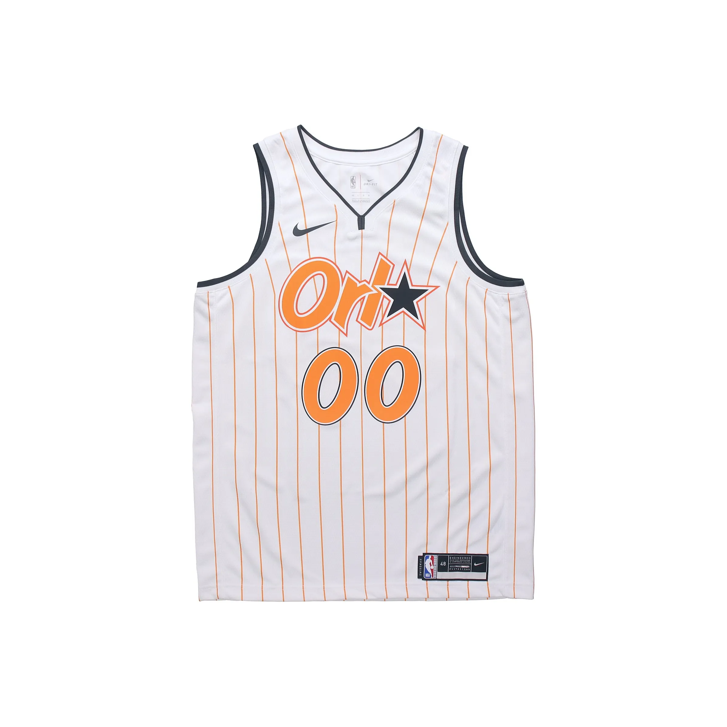 Nike Basketball Jerseys SW Fan Edition 20 21 Season Orlando Magic Gordon 00 Size Men's White