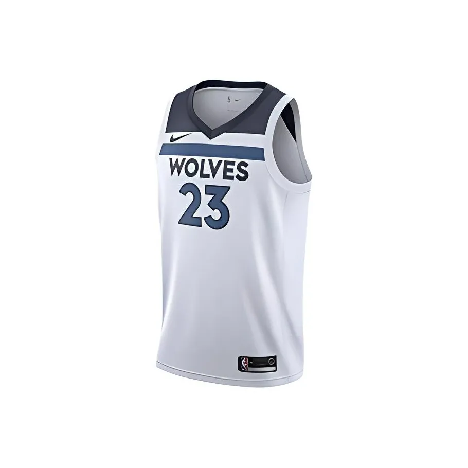 nike Баскетбольная Джерси Мужская Белая и Синяя