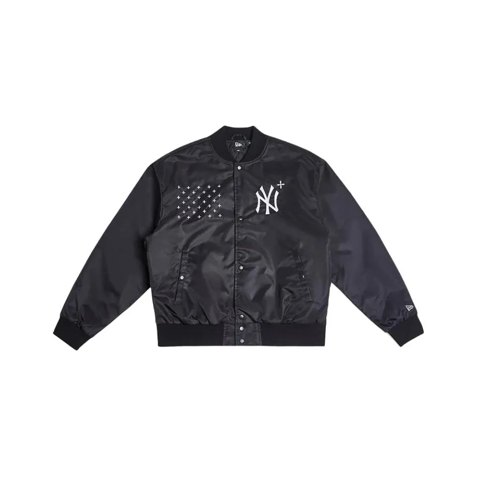 New Era x SMFK Хлопковый пуховик Унисекс Черный