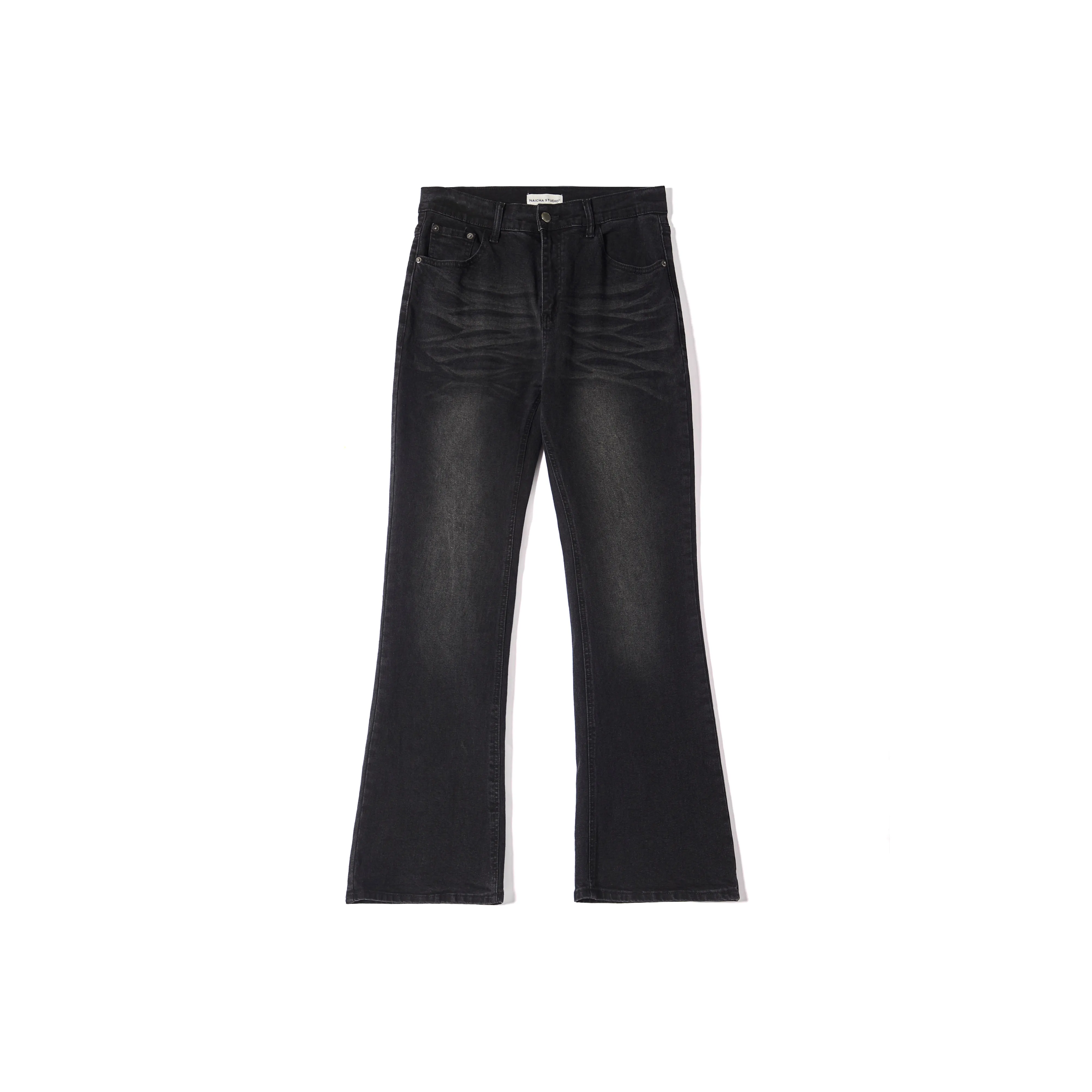 NAICHA STUDIO Jeans Men's Moderate Flared Pants