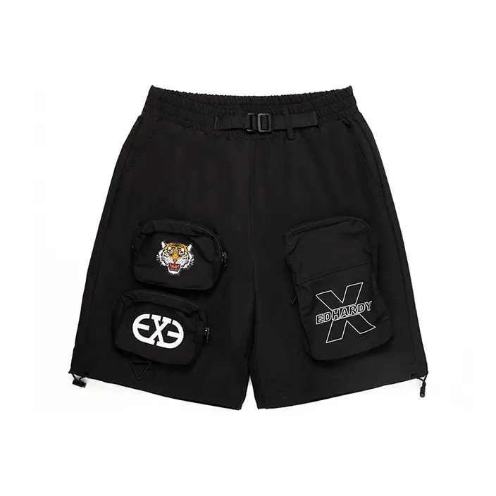 ED HARDY X Черные Унисекс Повседневные шорты