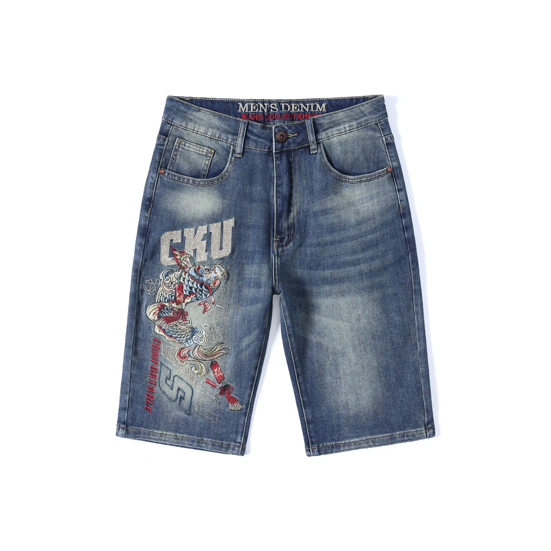 SANTASTIC Denim Shorts Men's Nostalgic Blue