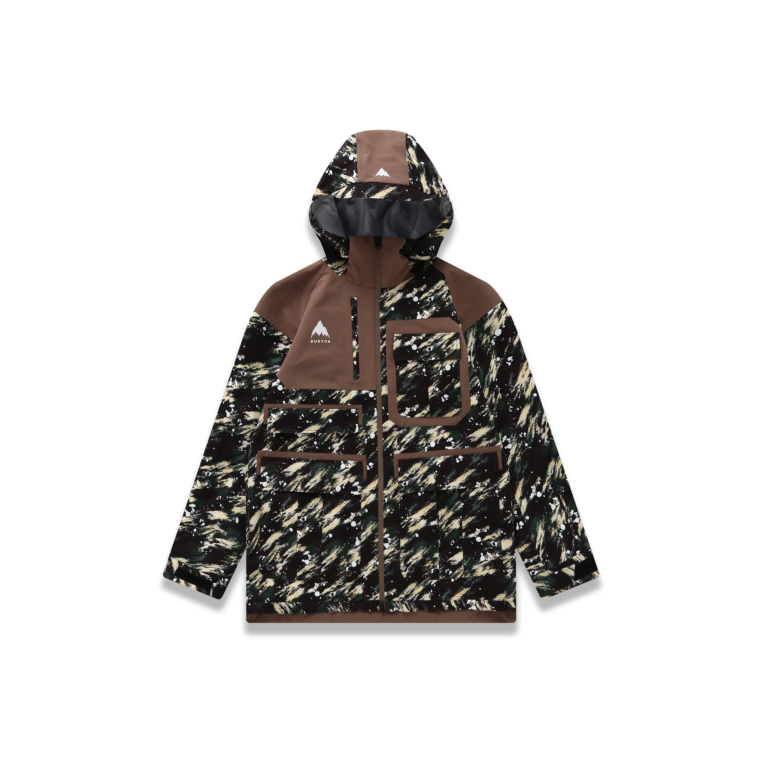 BURTON Aizawa SKI Топ Унисекс Камуфляж Зеленый