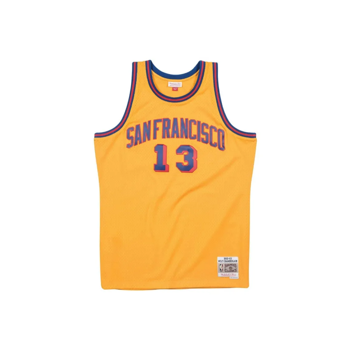 Mitchell & Ness 'Golden State Warriors 62 63 Wilt Chamberlain' Swingman Jersey Vest Top