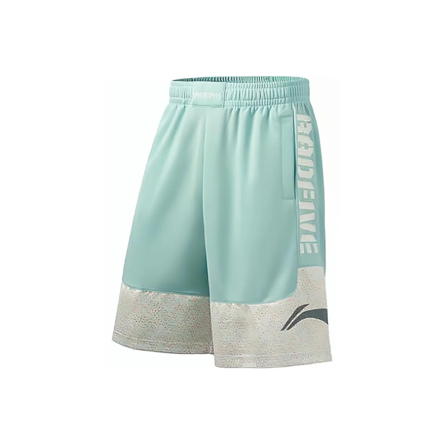 LiNing Badfive Basketball Shorts Men's Lake Gray Blue