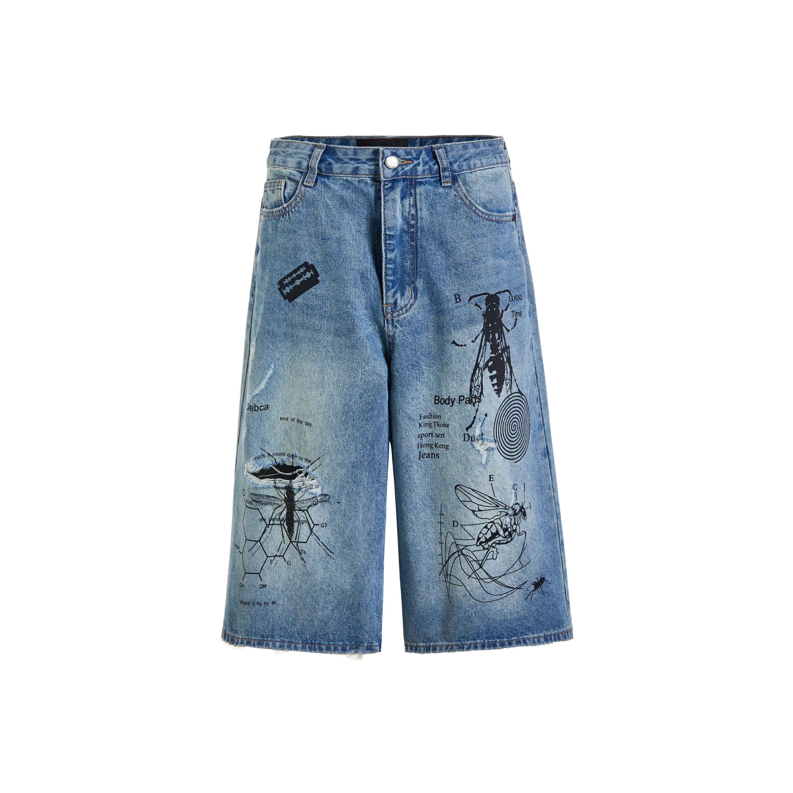 MADE EXTREME Джинсовые шорты Унисекс Blue