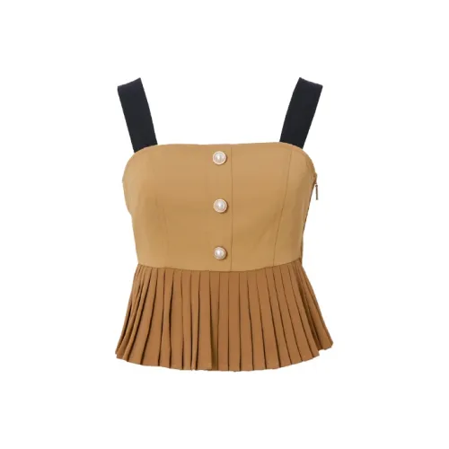 MARJORIE Earth Yellow Женские Майки