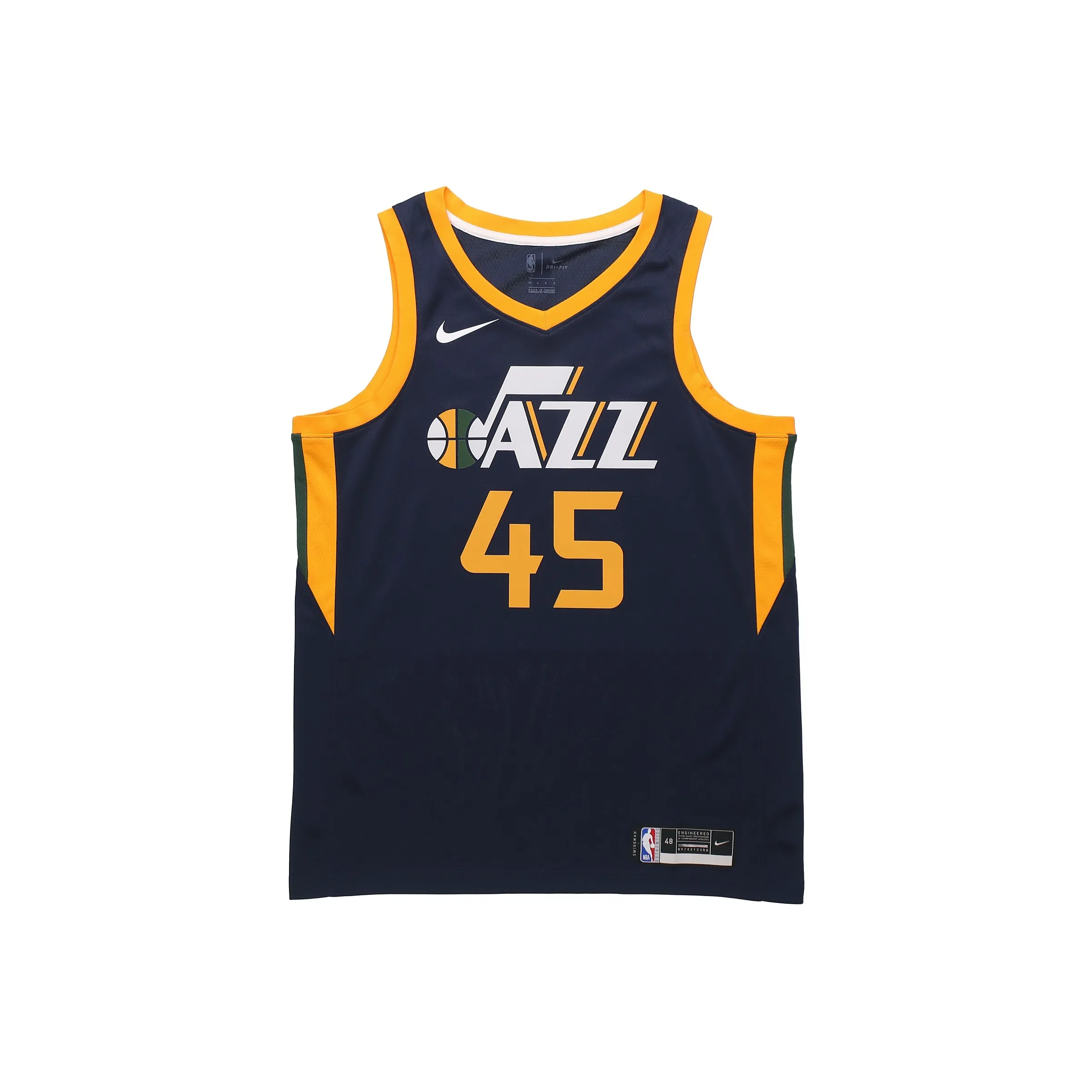 Nike X NBA Basketball Jerseys Men's University Dark Blue/Sundial Yellow