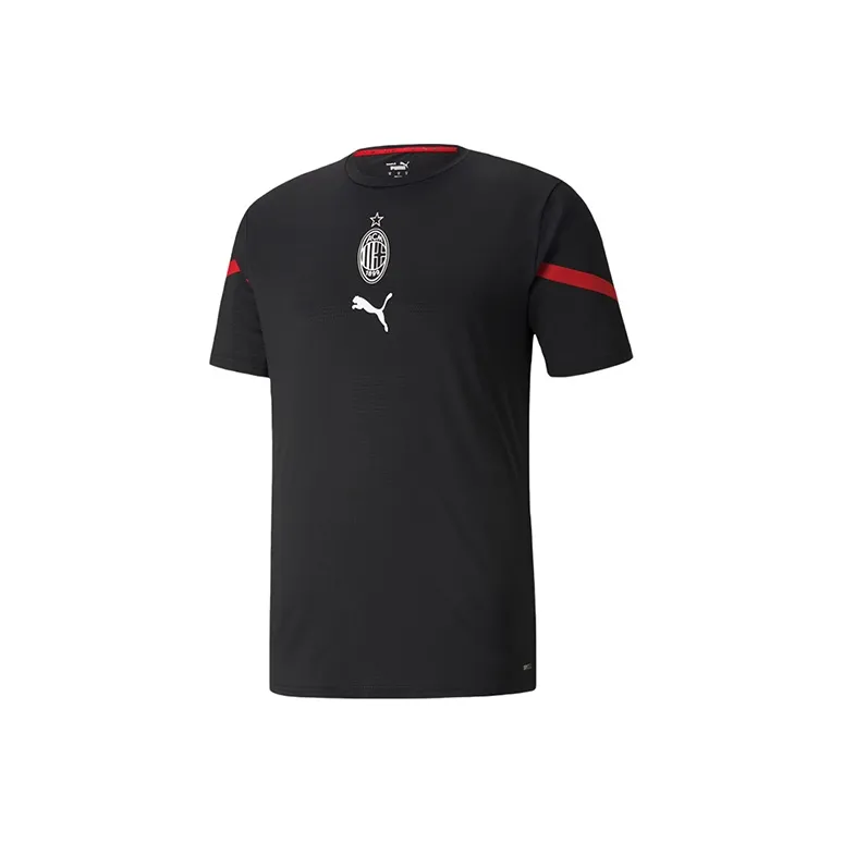 PUMA T-Shirt AC Бежевый Синий Унисекс Черный